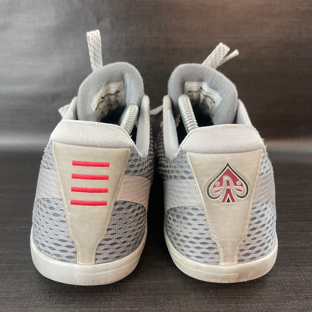 Nike Kobe 11 Lower Merion Aces Cool Grey Red Basketball Shoes 836183-006 - Picture 5 of 9